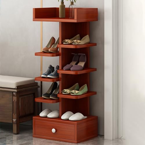 Étagère à chaussures verticale pour entrée étroite et salon dressing moderne