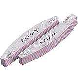 Morary Nail File 100/180 Grit Nail Files for Natural Nails Acrylic Nails Double Sided Emery Board Fi