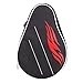 Akozon HUIESON Table Tennis Racket Case, Paddle Bat Bag with Ball Pouch, Made From Oxford Material, Fits 3 Balls and 1 Racket, Designed for Easy Mobility