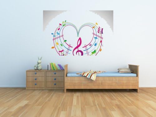 Colorful Music Wall Mural by Wallmonkeys Peel and Stick Graphic (24 in W x 22 in H) WM265219