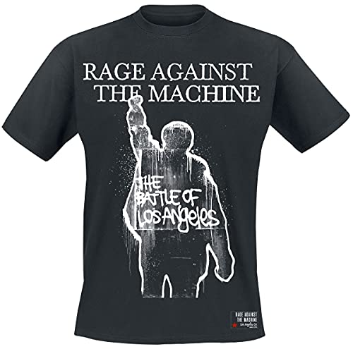 Générique Rage Against The Machine Album Cover Homme T-Shirt Manches Courtes Noir XXL