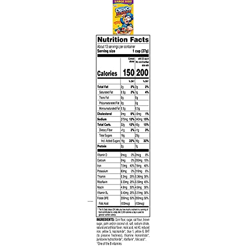 Image of Cap'n Crunch Cereal, Crunch Berries, 16.8oz Box (Pack of 2)
