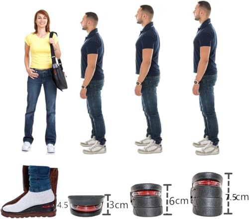 Plantillas ajustables con cojín de aire de 3" altura, para hombres y mujeres miniatura 6