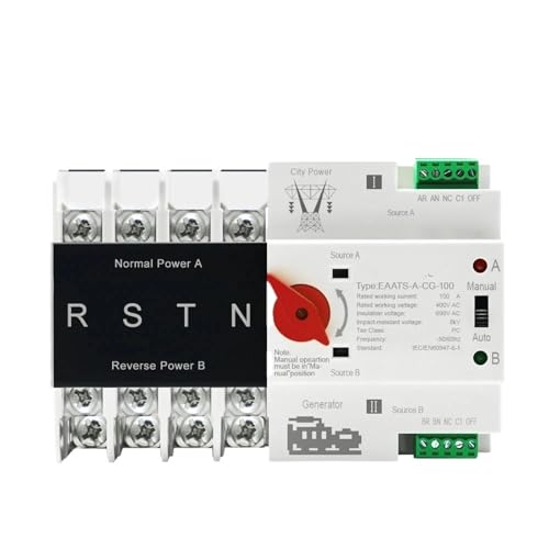 Inverseur ATS PV triphasé 3P 4P 100A pour transfert automatique