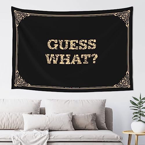 Man Cave Guess What?�^�y�X�g���[ �݂艺���f�R���[�V���� �Q�� �}���P�[�u ���[��(75X100cm)