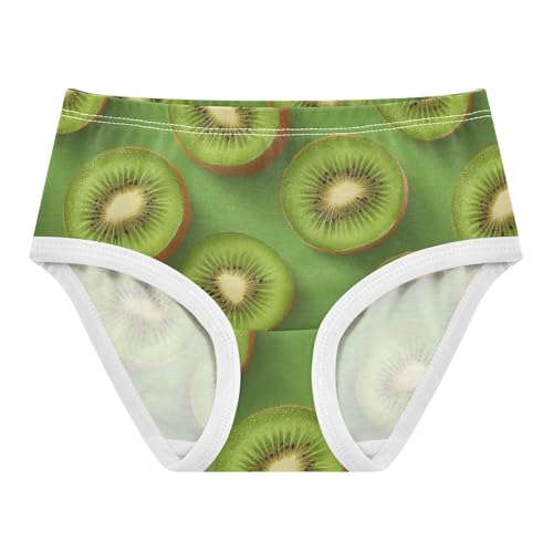 Wusikd Kiwi Fruit Slices Girls' Underwear Cotton Girls Briefs Soft Toddler Underwear 2T