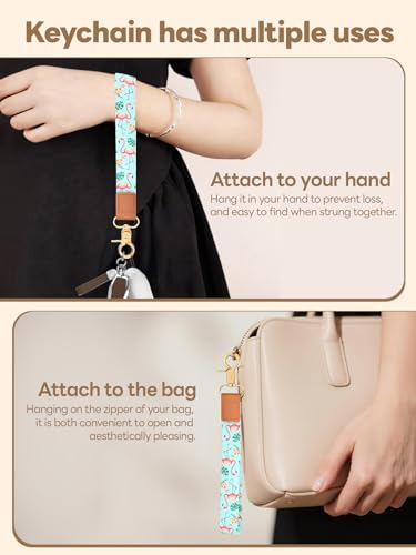 Image of Wristlet Keychain for Women and Men, Key Chain Holder, Wrist Lanyard for Keys