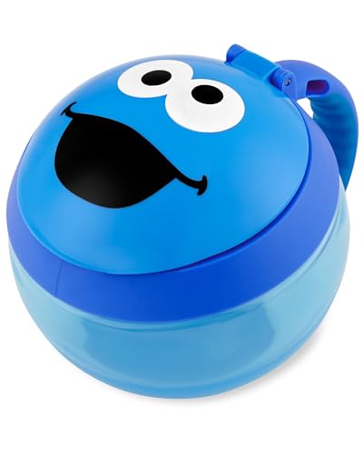 Skip Hop x Sesame Street Baby Snack Container, Toddler Snack Cup, Cookie Monster