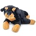 Bearington Lil' Gunner Small Plush Rottweiler Stuffed Animal Puppy Dog, 8 inches
