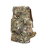 Militär Rucksack Herren, Wasserdicht Taktischer Bundeswehr Rucksack Backpack Für Herren Rucksack Wasserdichter Tagesrucksack 70L Militärischer Taktischer Rucksack Army Assault Pack