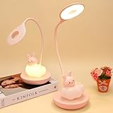 【Kaninchenförmige Tischlampe】Kaninchen-Cartoon-Lampe kann als Nachtlicht zur Erfüllung grundlegender Beleuchtungsbedürfnisse oder als kleine Tischlampe oder Nachttischlampe verwendet werden. Es kann Ihrem Kind auch dabei helfen, Albträume zu bekämpfen, wenn der Hase leuchtet. Mit einem Touch-Schalter können Sie die Lampe nachts leise einschalten, ohne die Kinder zu wecken. Das Silikonmaterial ist weich und langlebig und sorgt für ein komfortables und zuverlässiges Beleuchtungserlebnis.