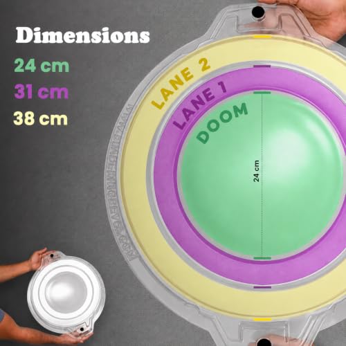Image of DB Battle Spinning Top Stadium-Arena | Extra Large Dual Lane Spinner Toy Battle Arena | Premium Plastic Indoor Game for Spinning Top Toy & Lattu-Blade Battles (Large Size)