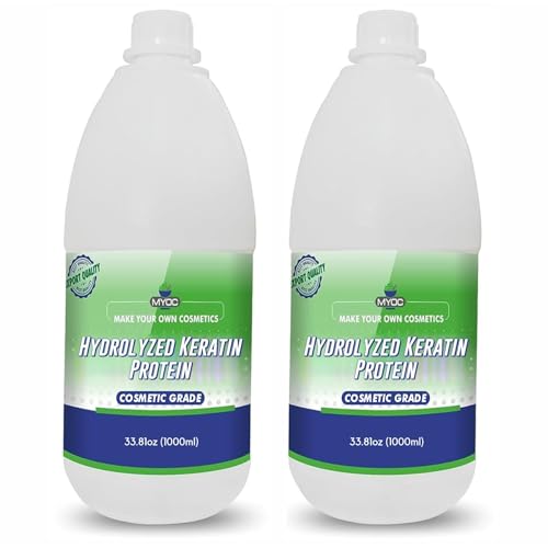 Myoc Hydrolyzed Keratin Protein | Cosmetic Grade | Ideal for DIY Hair & Skincare Formulations - 2 L / 67.62 Fl Oz