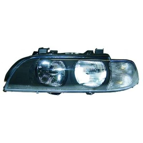 Faro delantero derecho H7 HB3 para BMW Serie 5 E39 1995-2000 halógeno con lente clara