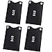 Produktbild KRS 4xRFP Schwarz Schutzhülle Schutz RFID NFC für Kreditkarten EC Karten RFID Blocker (4xRFP-S)