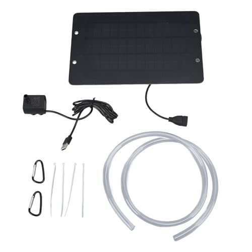 Pompe Solaire, Fontaine à énergie Solaire, Fontaine à d'oiseaux, Interface USB avec Pompe à Eau 6V 10W, pour d'oiseaux De Patio, Piscine de Jardin et Bassin