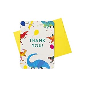 Party Dinosaur A6 Thank You Cards 8 stuks