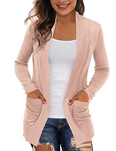 Image of REDHOTYPE Women's Cardigans with Pockets Casual Lightweight Open Front Cardigan Sweaters for Women (S-2XL)