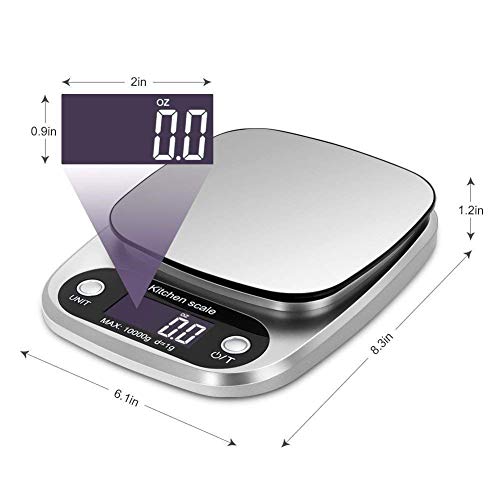 Food Scale 22Lb Weight Grams, Digital Kitchen Scales And Ounces For Cooking, Baking #TOP2