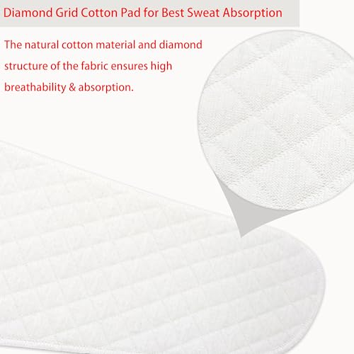 Washable Cotton Tummy Liners for Sweat Rash Plus Size Under Belly Sweat Liners Diamond Grid Cotton Pads Belly Band for Skin Rash–3PCS2