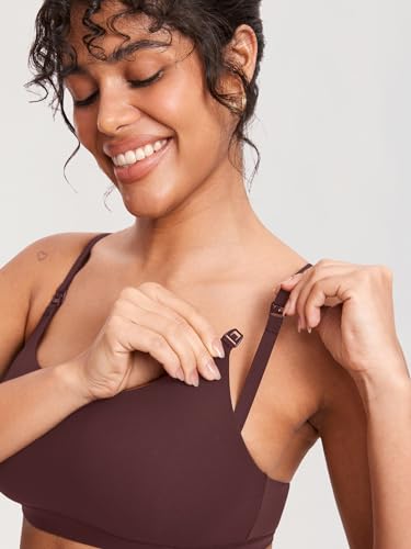 Image of MOMANDA Inbarely Seamless Nursing Bras for Breastfeeding Soft Unlined Maternity Bralettes for Pregnancy and Postpartum