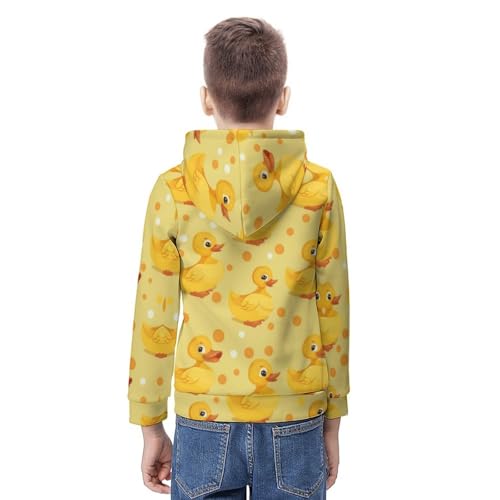 Sweat à capuche canard enfant : le pull confortable qui simplifie l'habillage