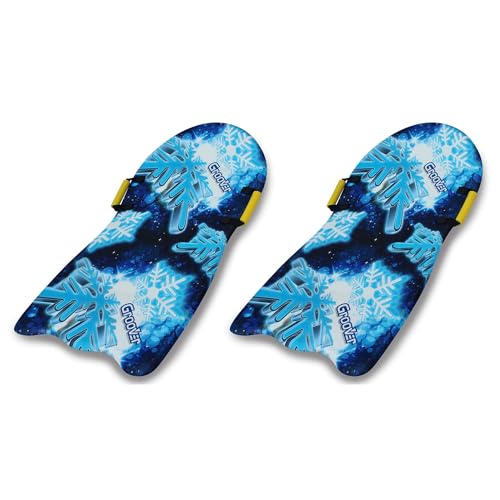 Flexible Flyer Snowflake Groover 42 Inch 1 Person Lightweight Foam Slider Snow Play Sleds with...