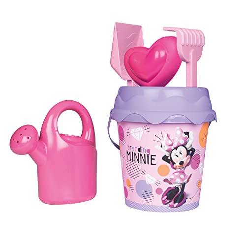 Smoby- Minnie Mouse Seau Complet Plage, 862128, Multicolore