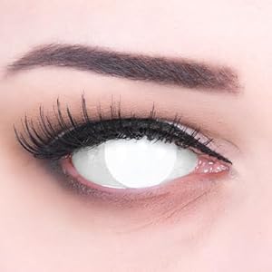 Meralens Blind White Jahreslinsen - 1 Paar