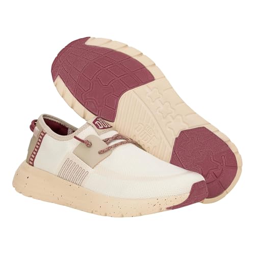 Hey Dude Women's Sirocco M Hype Taupe/Mahogany Loafer Flat