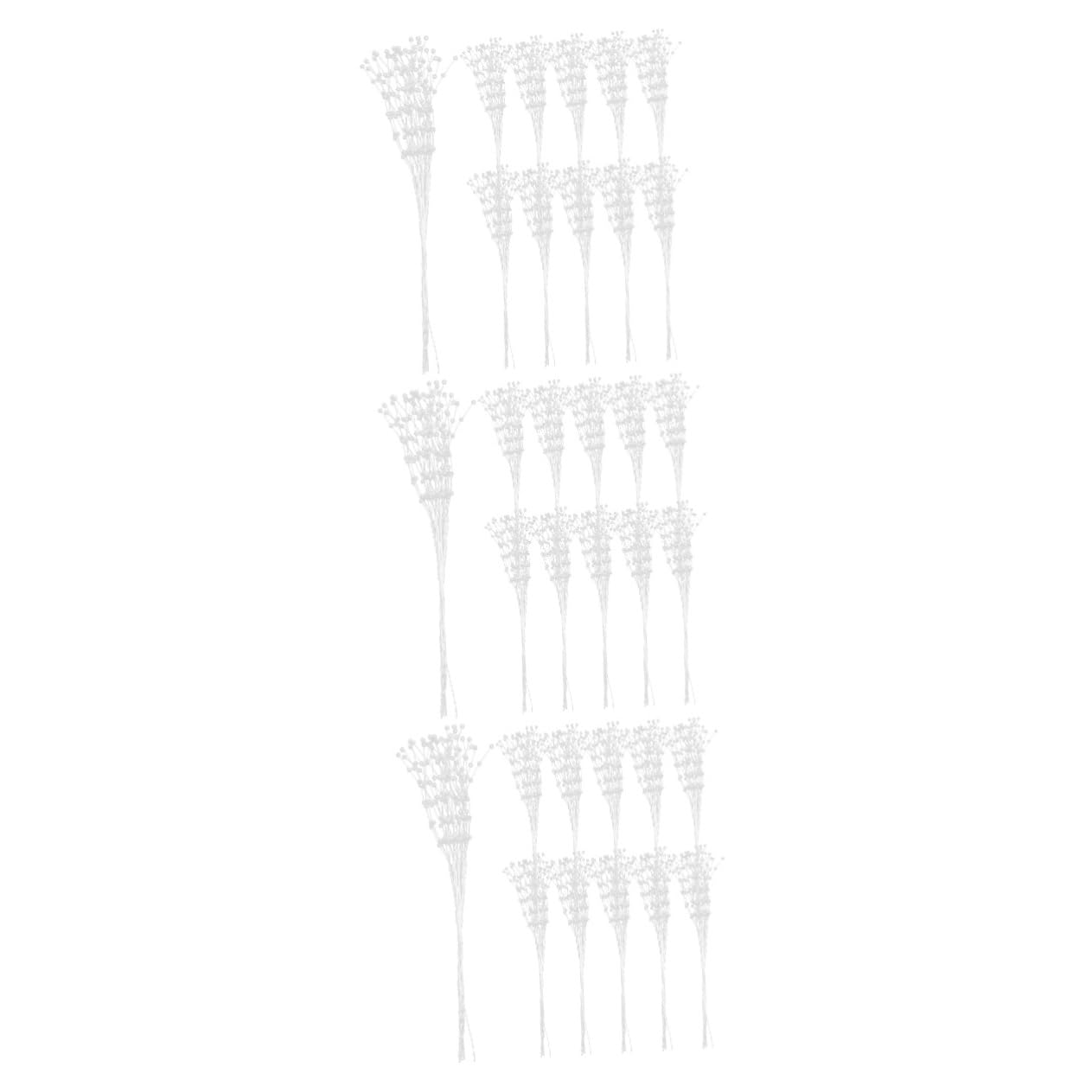 OSALADI 3 Set Accessori di Perle Perline Accessori per Matrimonio Perline Artificiali Perline Floreali Decorazioni Ornamento Perle Sciolte per Artigianato Decorazioni di Perle 100 Pezzi*3