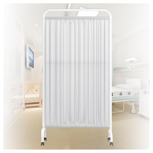 Paravent médical mobile occultant et séparateur de pièce pliable - 2