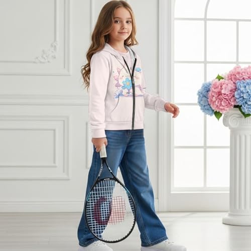 Unisex Kids Zip Up Hoodies Casual Hooded Sweatshirts with Pockets Athletic Sport Jackets for 6-16T Youth,S-XL Size4