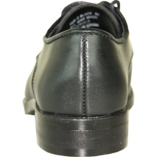 Image of VANGELO Men Dress Shoe TAB and Tux Oxford Formal Tuxedo for Prom Wedding Uniform Medium and Wide Width Black Grey Ivory White Patent