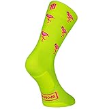 SPORCKS - CALCETINES CICLISMO, FLAMINGO YELLOW II S