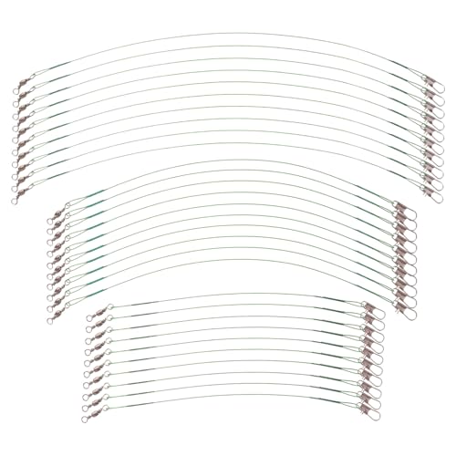 Veemoon 60pzas Cables de Pesca de Acero con Giratorios miniatura 1