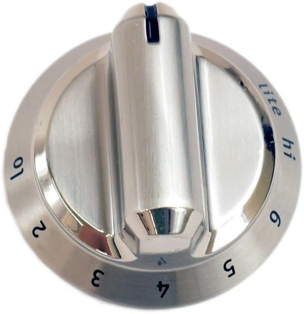 5304499336 Cooktop Burner Knob (Stainless) Genuine Original Equipment Manufacturer (OEM) Part Stainless