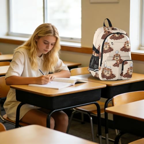 Mochilas negras escolares de 17.5 pulgadas para ordenadores portátiles de oficina y niñas 6