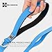 SMALL COMBINATION Pet Leash with Pockets, Multiple Handles Design, Chain Rope Breathable Mesh Lining Training Control Pet Walking Lead for All Breeds (Blue, L)