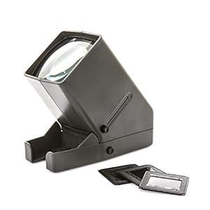 Kenro Desktop Slide Viewer to View 35mm Film and Mounted Slides with LED Blub and 3x Magnifying Lens – KNSVX3