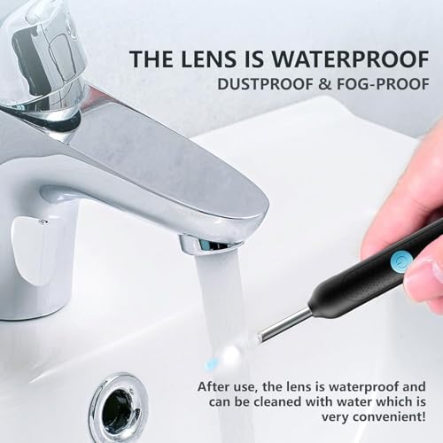 Image of Ear Cleaning Camera Wax Removal Tool kit, Flexible Ear Scope Otoscope Camera Light, Visual Ear Picker Wireless Earwax Remover Tweezers for Adults & Kid