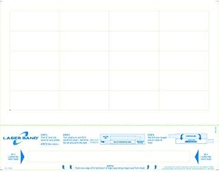 8-1/2" x 11" Adult Band w/Clear Laminate & Labels (Carton of 1000)