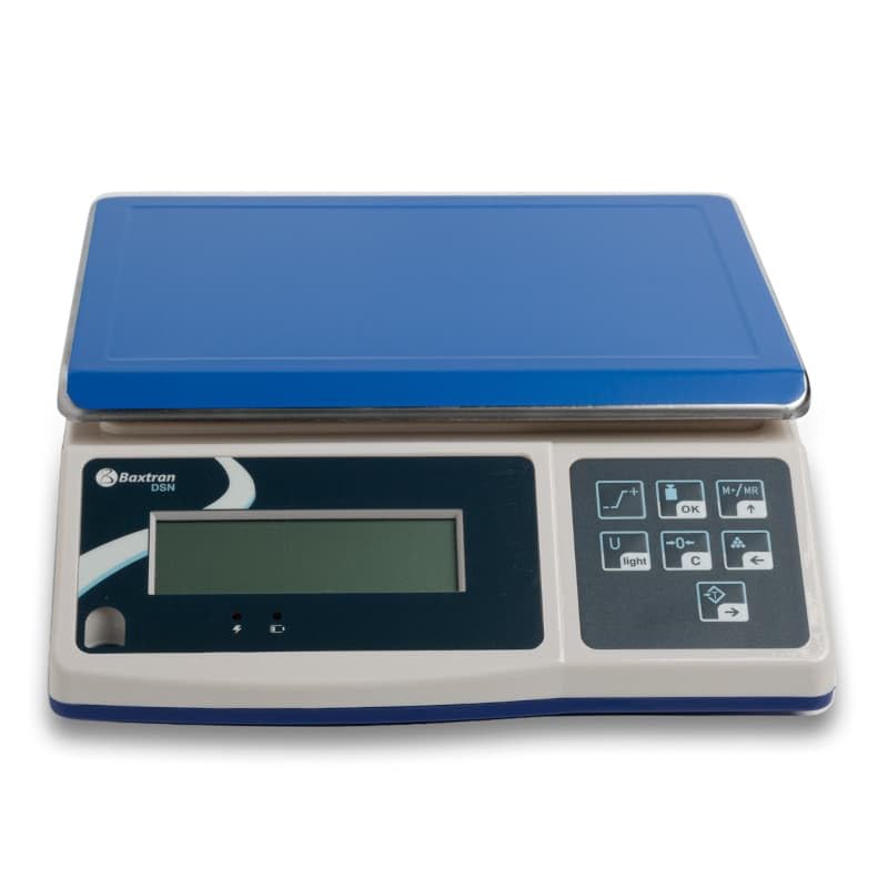 Balanza industrial robusta Baxtran DSN desde 3Kg hasta 30Kg, con batería interna ((6Kg x 0,2g))