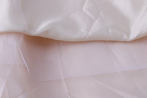 Wocau Little Girls' Sequin Mesh Tull Dress Sleeveless Flower Party Ball Gown (130(5-6 Years), Beige) #TOP6