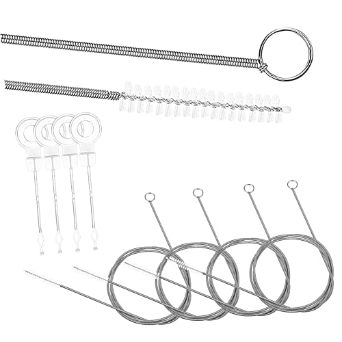 Mikikit Value Set Drain Hole Cleaning Tools 4 Pack of Flexible Cleaning Brush Sink Drain Tube