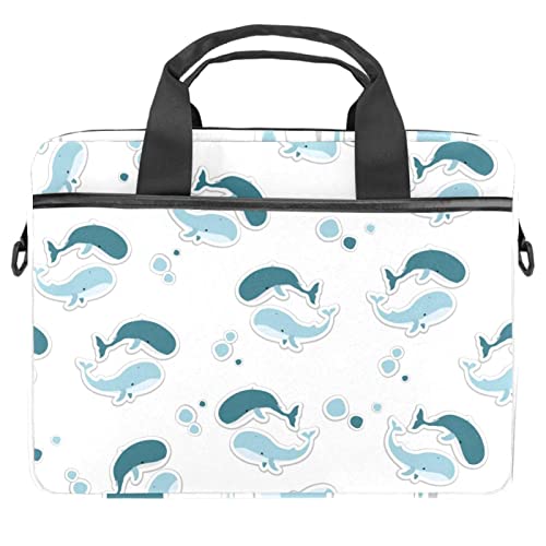 Sac d'ordinateur 13-14.5 pouces loup violet de 28x36.8x3 cm pour transporter votre PC