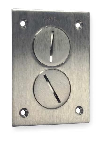 Floor Box Cover, 1-Gang, 3 in., Aluminum, SA3625-A