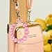 2Pcs Purse Extender Chain Gold Pink Bag Extender Chain Heart Purse Strap Extender Hot Pink Purse Strap Replacement Crossbody Purse Accessories for Women Bag Charms for Handbags Tote Bags Purse Making