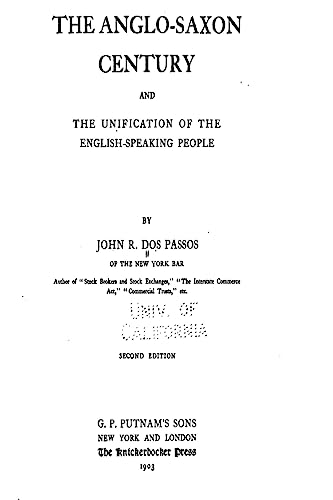 The Anglo-Saxon Century and the Unification of the English-Speaking People
