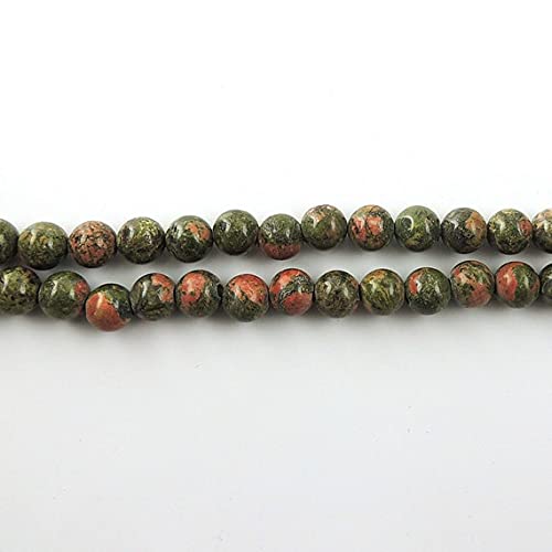 Unakite Plain Round Balls perles de rocaille 10mm fil de pierre naturelle 15.5 pouces